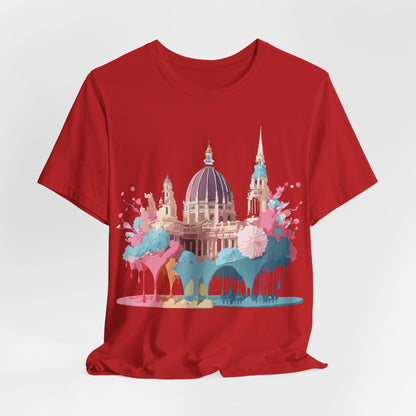 Natural Cotton Tee Shirt - Beautiful Places Collection - Vienna Printify