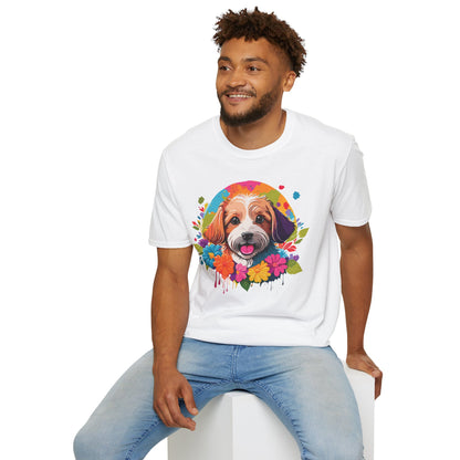 Unisex Dog Shirt Softstyle Cotton Tee Gildan 64000 Animal Tee