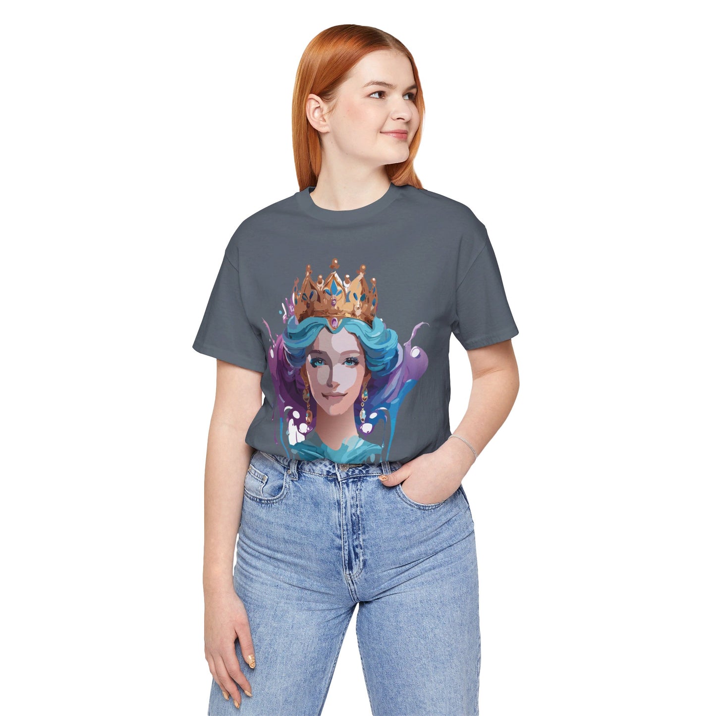 T-Shirt aus natürlicher Baumwolle – Queen Collection