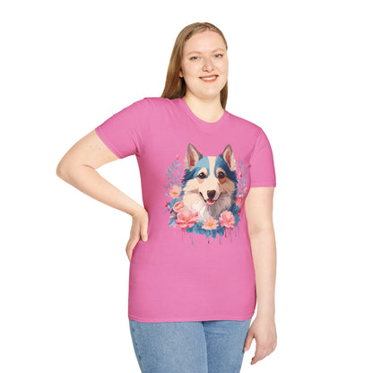 Dog Shirt Unisex Animal Tee Softstyle Cotton Lightweight Breathable