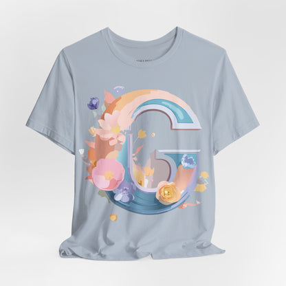 Natural Cotton Tee Shirt - Letters Collection - G Printify