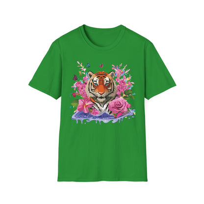 Tiger Shirt Unisex Gildan Softstyle Cotton Tee 100 Percent Ring Spun Comfort