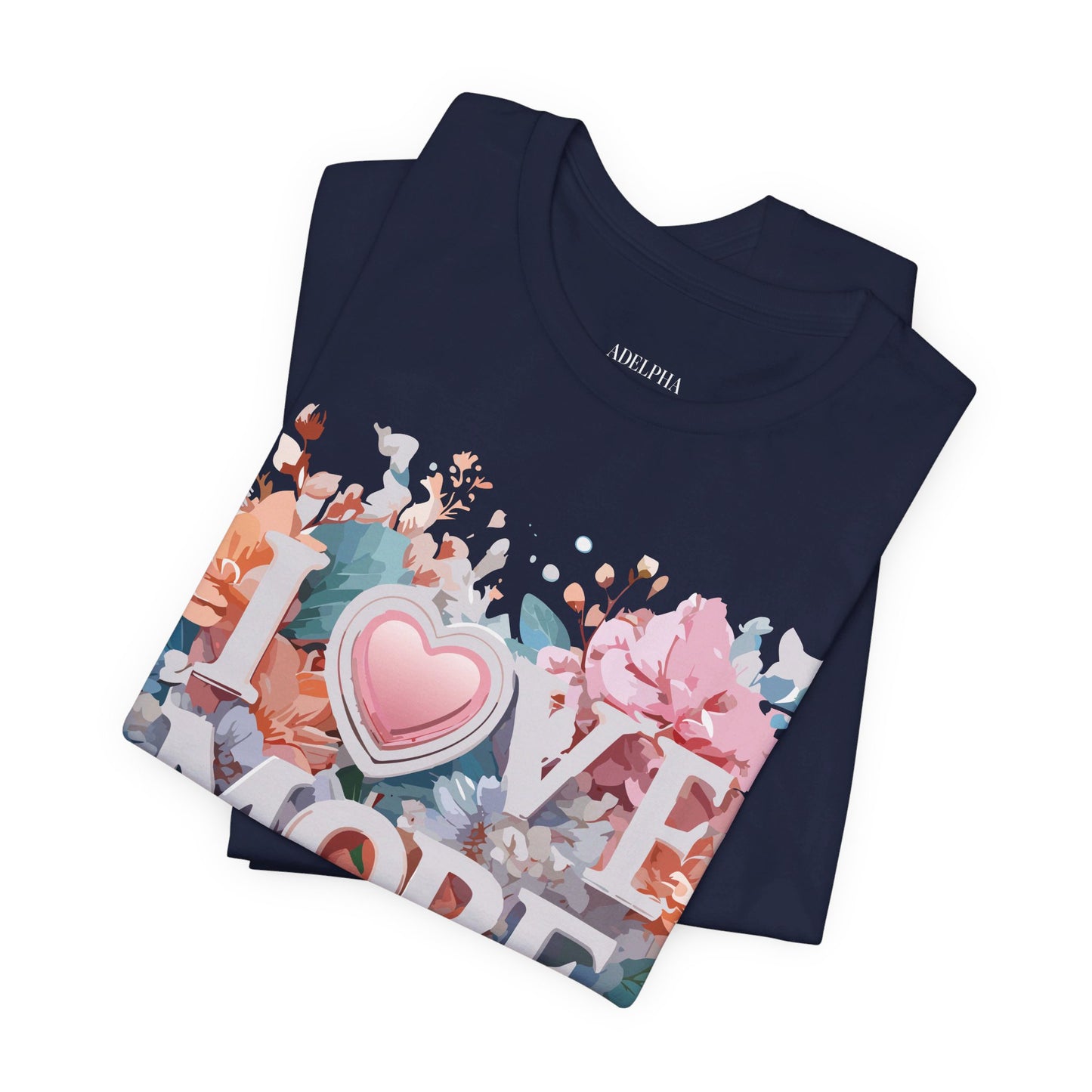 T-Shirt aus natürlicher Baumwolle – Love Story Collection