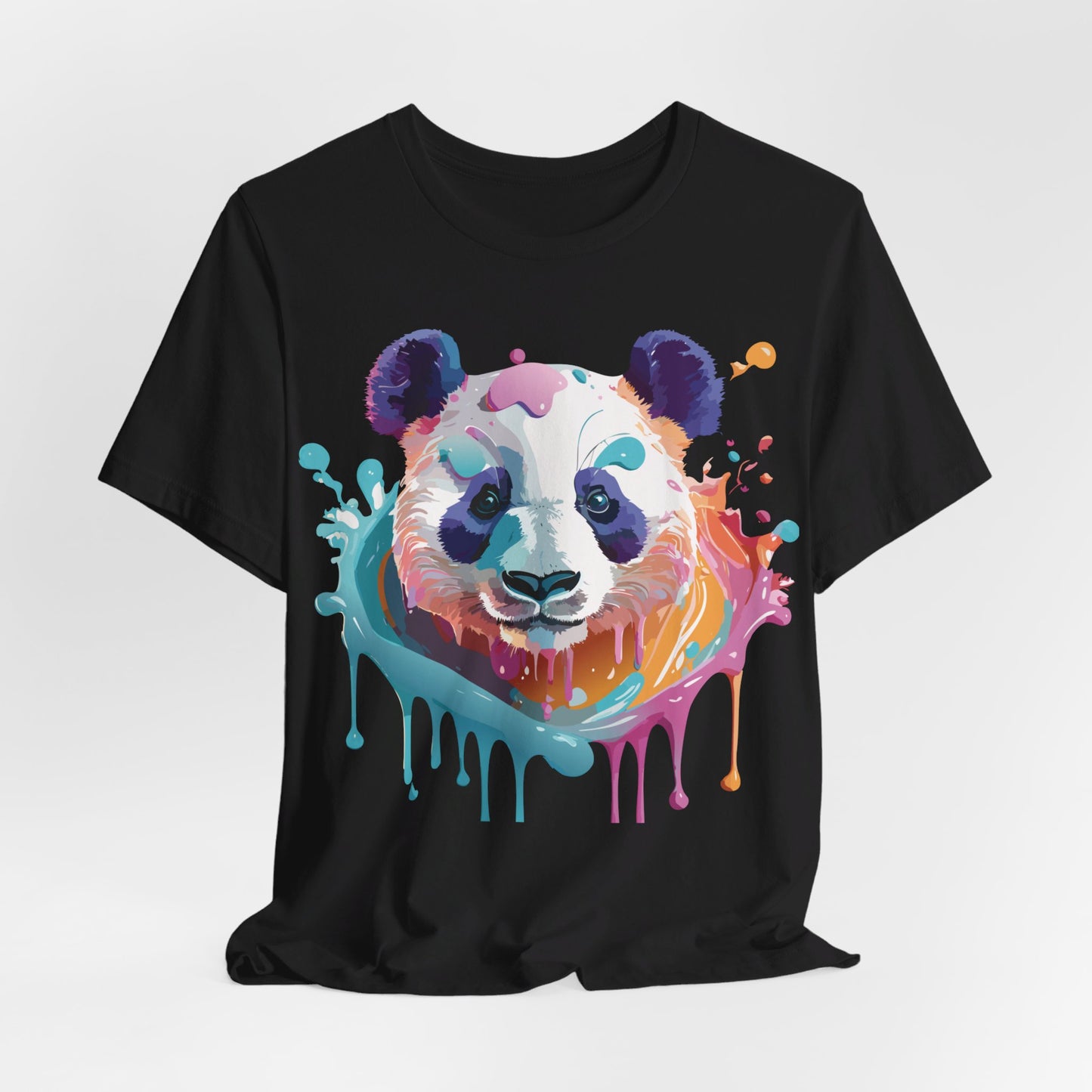 T-Shirt aus natürlicher Baumwolle mit Panda