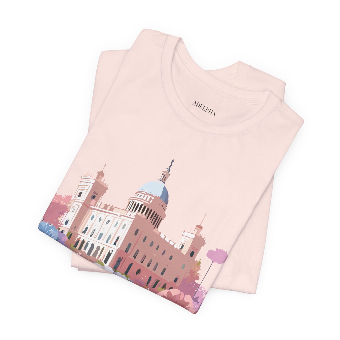 Natural Cotton Tee Shirt - Beautiful Places Collection - Madrid