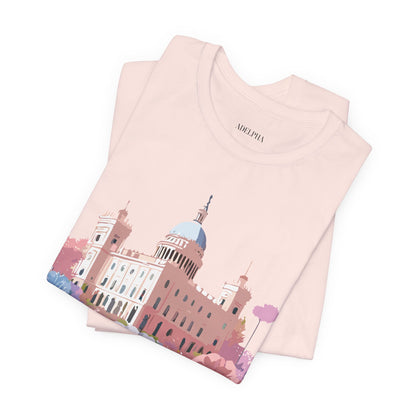 Natural Cotton Tee Shirt - Beautiful Places Collection - Madrid Printify