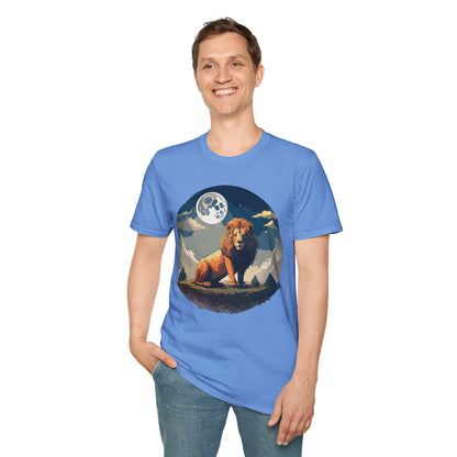 Lion Shirt Unisex Animal Tee Softstyle 64000 100 Percent Ring-Spun Cotton