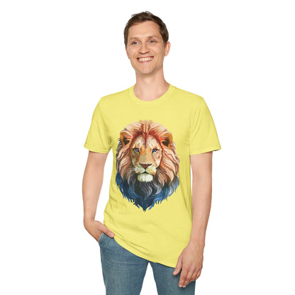 Lion Shirt Unisex Animal Tee Ring Spun Cotton Softstyle Tee Gildan