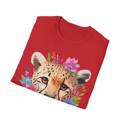 Cheetah Print Unisex Softstyle T Shirt Gildan 64000 Tee For Everyday Comfort