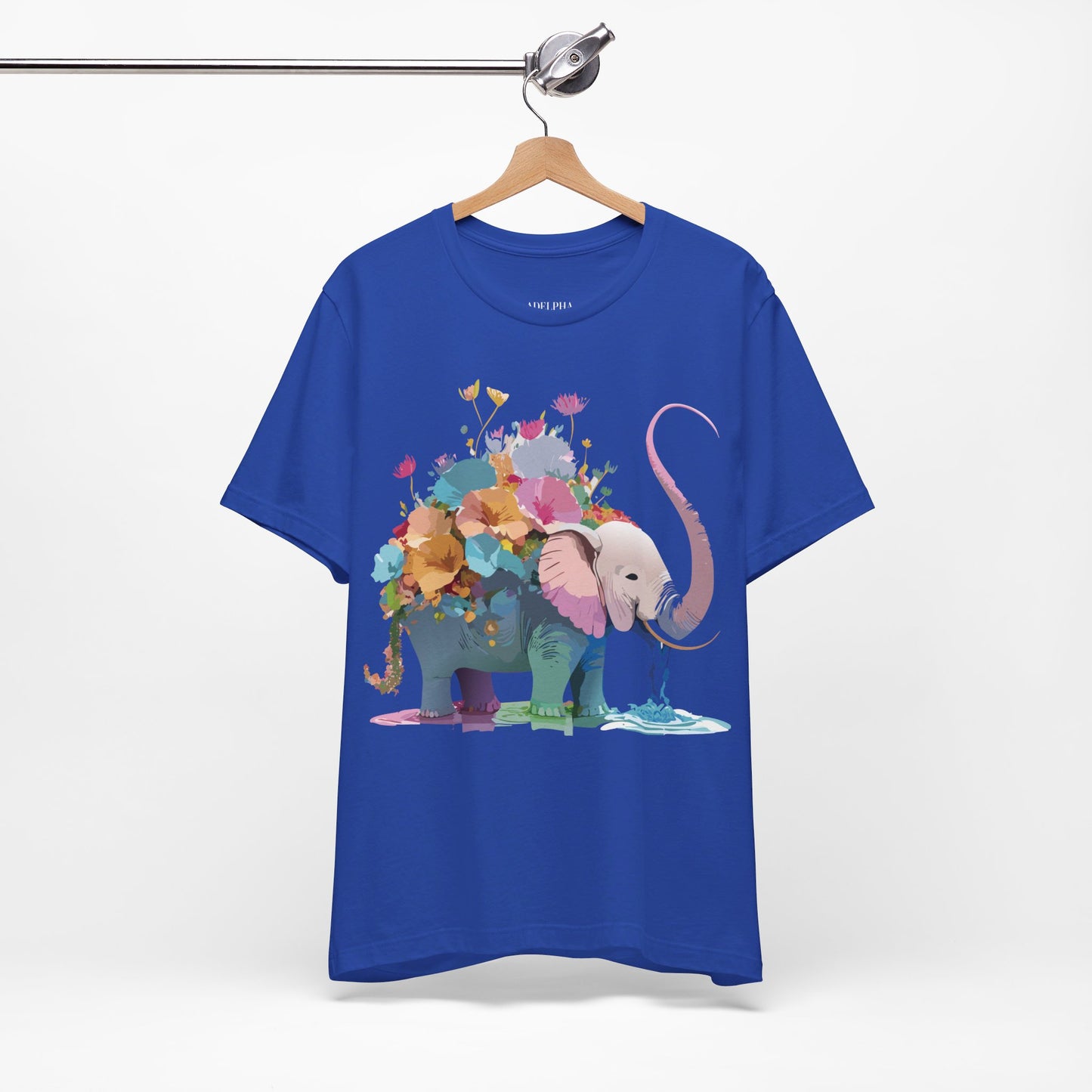 T-Shirt aus natürlicher Baumwolle mit Elefant