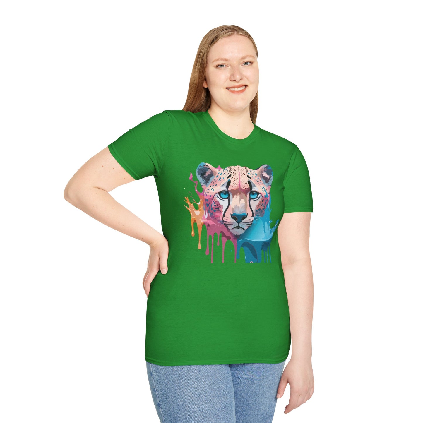 Cheetah Shirt, Shirt with Cheetah, Cheetah Tee, Shirt with Animals
