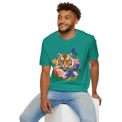 Tiger Shirt Unisex Animal Tee Gildan Softstyle 64000 100 Percent Cotton