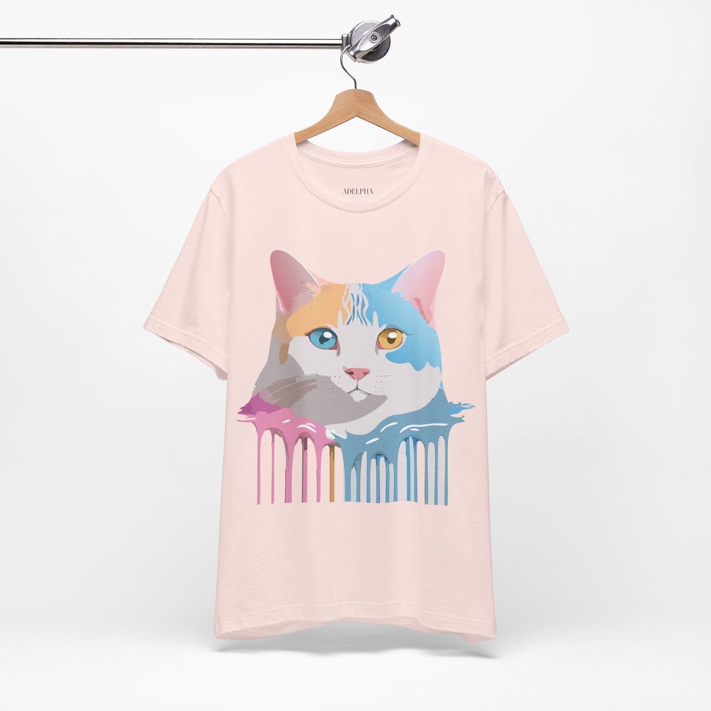 T-Shirt aus natürlicher Baumwolle mit Katze