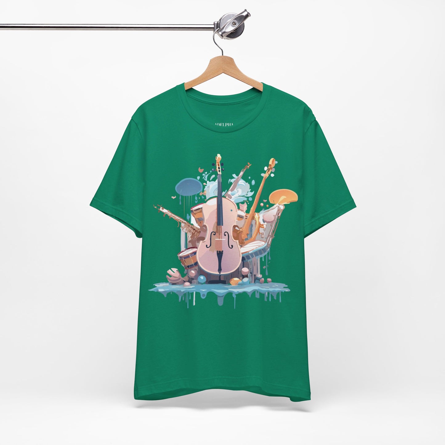 T-Shirt aus natürlicher Baumwolle – Musikkollektion