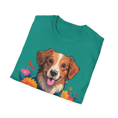 Dog Shirt Unisex Animal Tee Short Sleeve Gildan Softstyle 64000 Cotton Tee