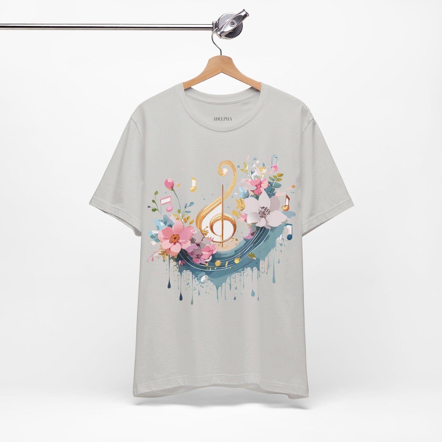 T-Shirt aus natürlicher Baumwolle – Musikkollektion