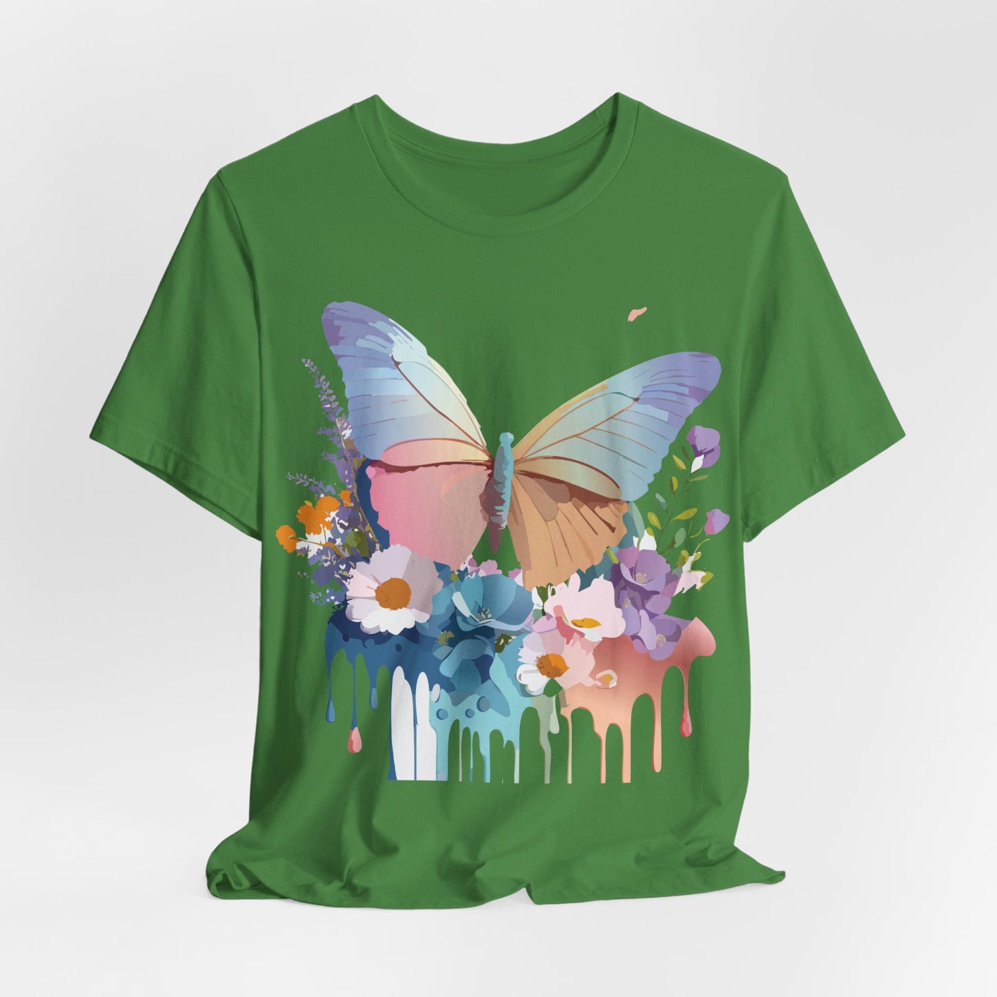 T-shirt en coton naturel avec papillon