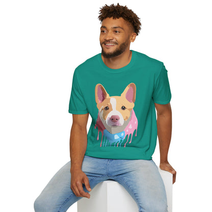 Dog Shirt Unisex Animal Print Tee Cotton T Shirt For Pet Lovers