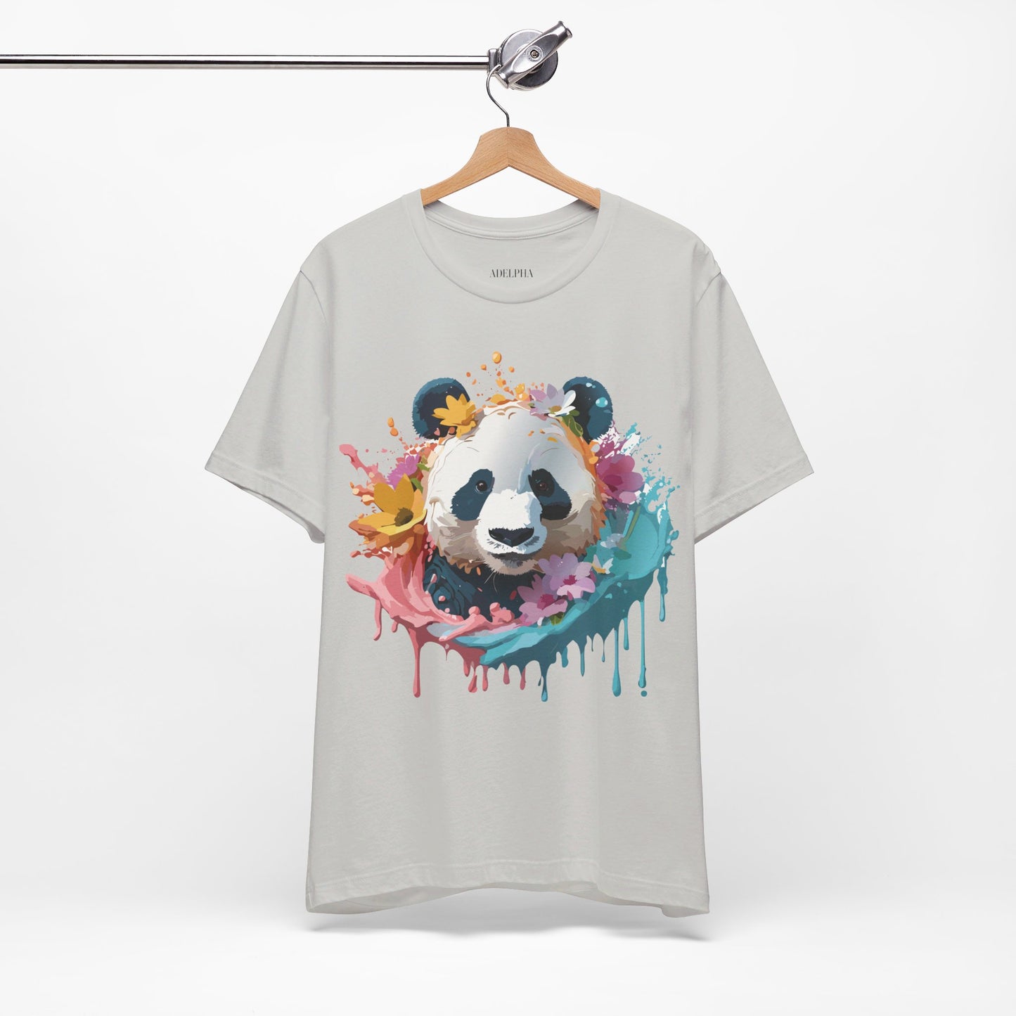 T-shirt en coton naturel avec panda