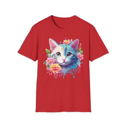Cat Shirt Unisex Cat Lover Tee Premium Gildan Softstyle 64000 Lightweight