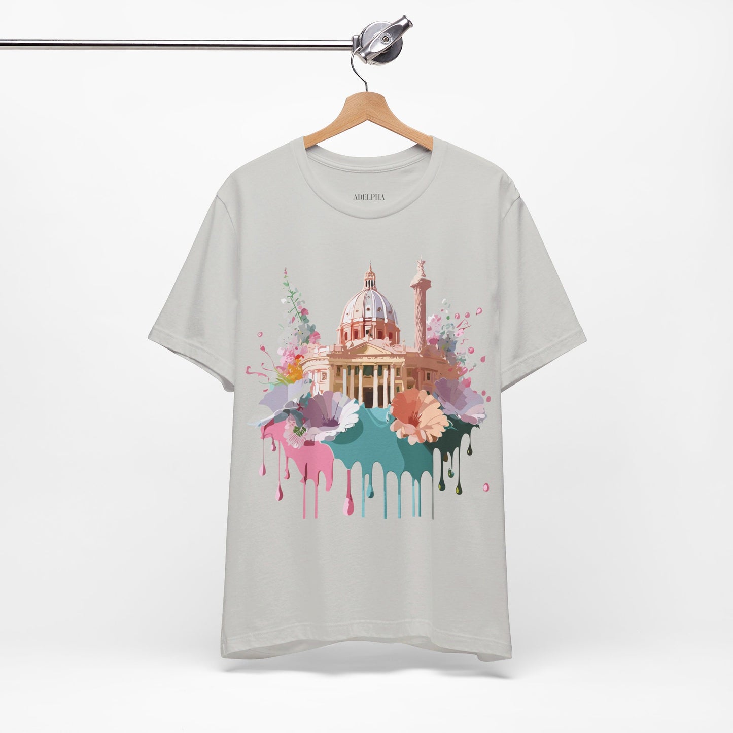 Natural Cotton Tee Shirt - Beautiful Places Collection - Rome