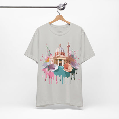 Natural Cotton Tee Shirt - Beautiful Places Collection - Rome Printify