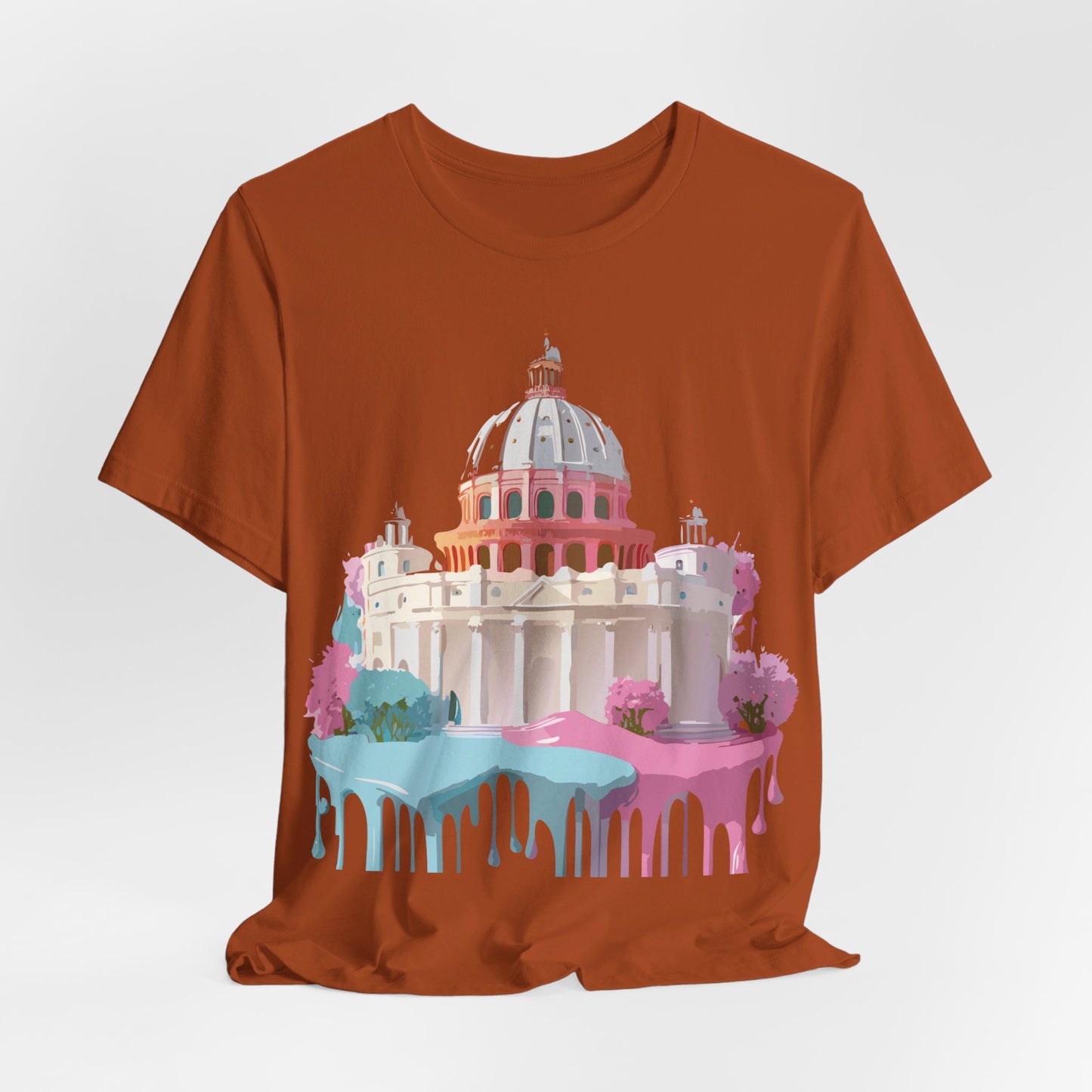 Natural Cotton Tee Shirt - Beautiful Places Collection - Rome