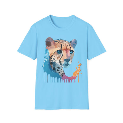 Cheetah Shirt Unisex Tee Softstyle Gildan 64000 100 Percent Ring Spun Cotton