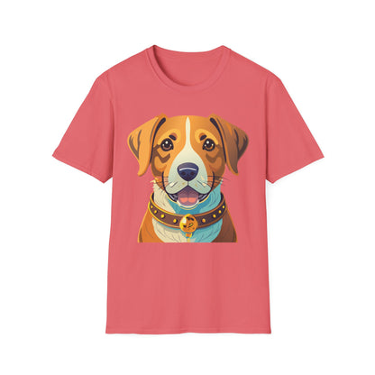 Dog Shirt Unisex Animal Tee Gildan Softstyle 64000 Cotton Tee