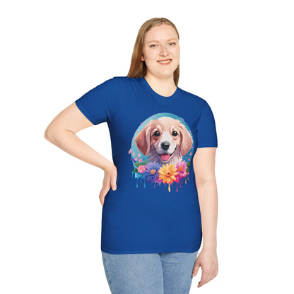 Unisex Dog Shirt Animal Tee Gildan Softstyle 64000 100 Percent Cotton