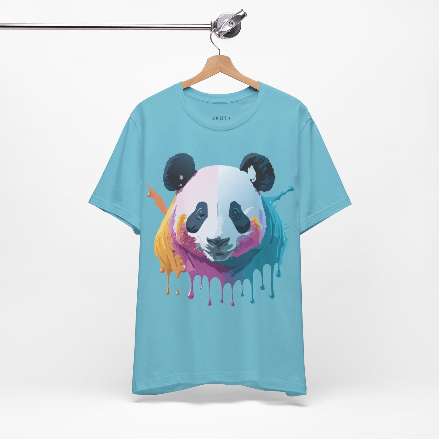 Natural Cotton Tee Shirt with Panda