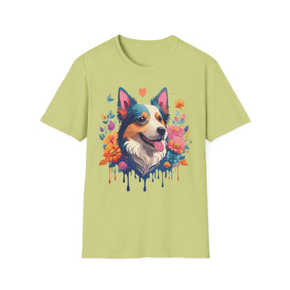 Animal Print Dog Shirt Unisex Softstyle Cotton Tee For Pet Lovers