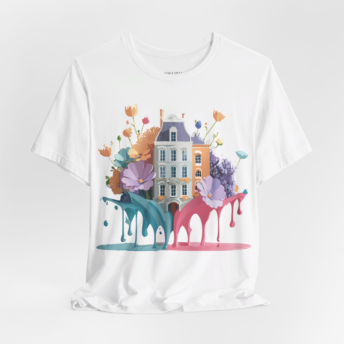 Natural Cotton Tee Shirt - Beautiful Places Collection - Amsterdam