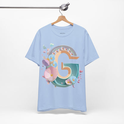 Natural Cotton Tee Shirt - Letters Collection - G Printify