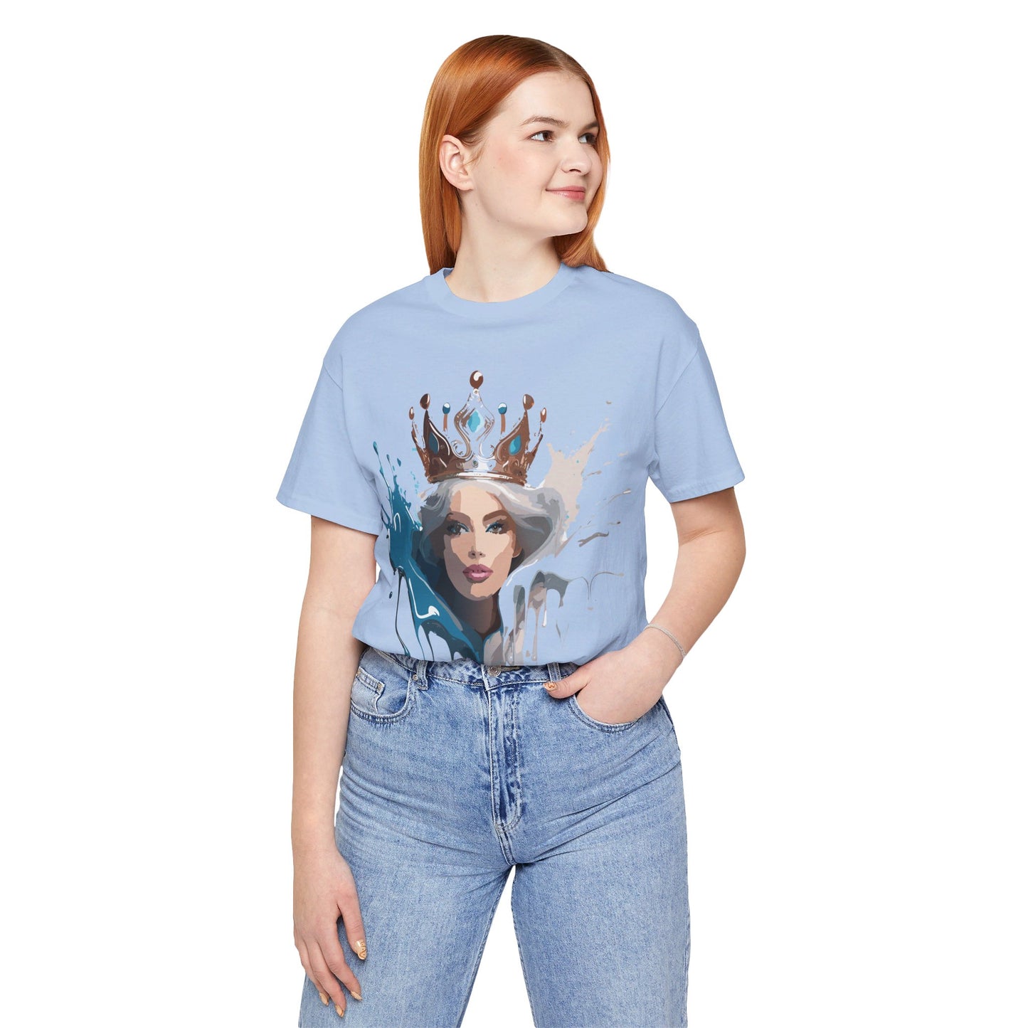 T-Shirt aus natürlicher Baumwolle – Queen Collection