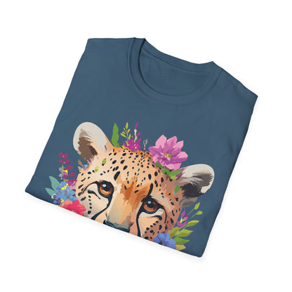 Cheetah Print Unisex Softstyle T Shirt Gildan 64000 Tee For Everyday Comfort