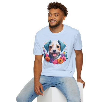 Dog Shirt Unisex Animal Short Sleeve Tee Gildan Softstyle 64000 Cotton Tee