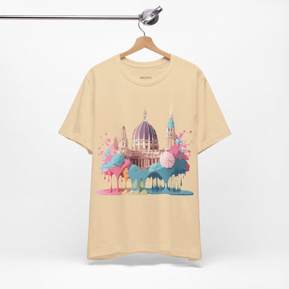 Natural Cotton Tee Shirt - Beautiful Places Collection - Vienna Printify