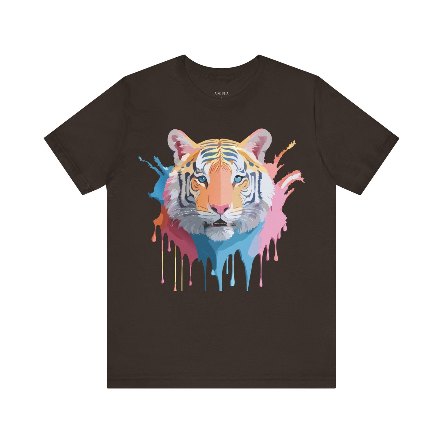 Natural Cotton Tee Shirt with Tiger