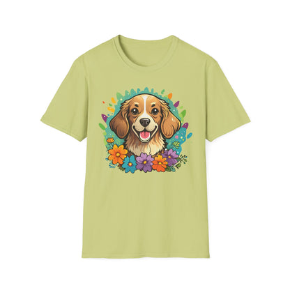 Dog Lover Unisex Animal Print T Shirt Cotton Tee Gildan Softstyle 64000