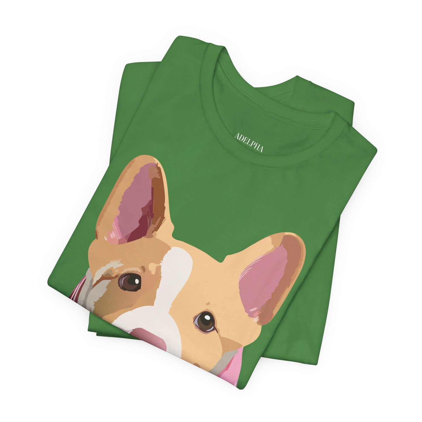 Natural Cotton Tee Shirt with Dog