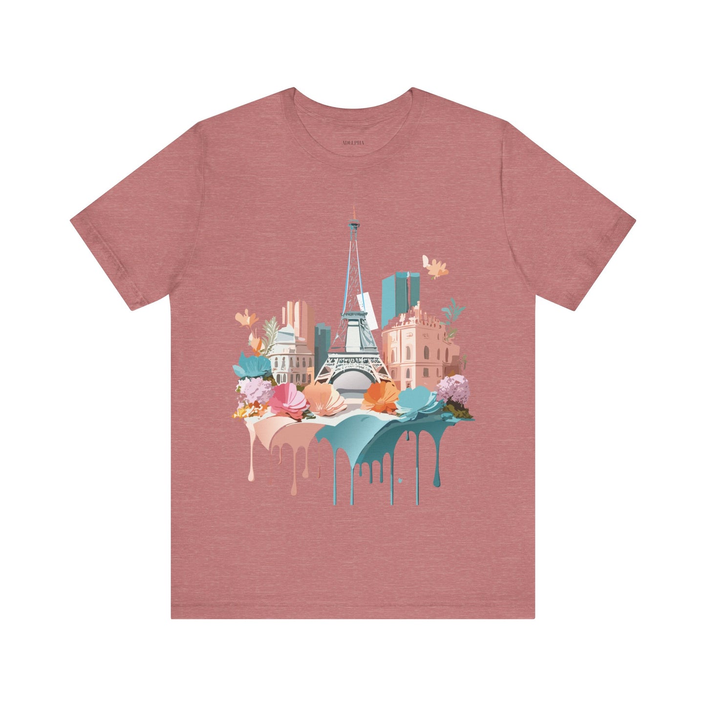 Natural Cotton Tee Shirt - Beautiful Places Collection - Paris