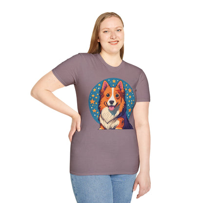 Unisex Dog Shirt Animal Print Tee Gildan Softstyle 64000 Tee