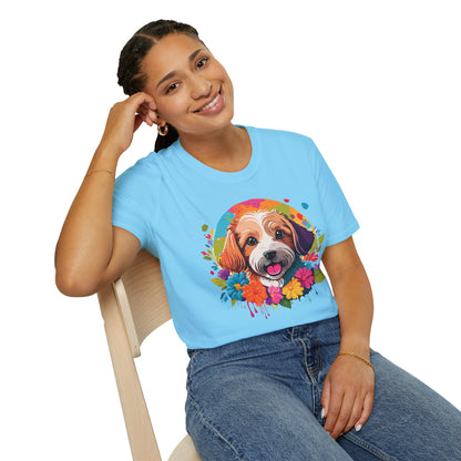Unisex Dog Shirt Softstyle Cotton Tee Gildan 64000 Animal Tee