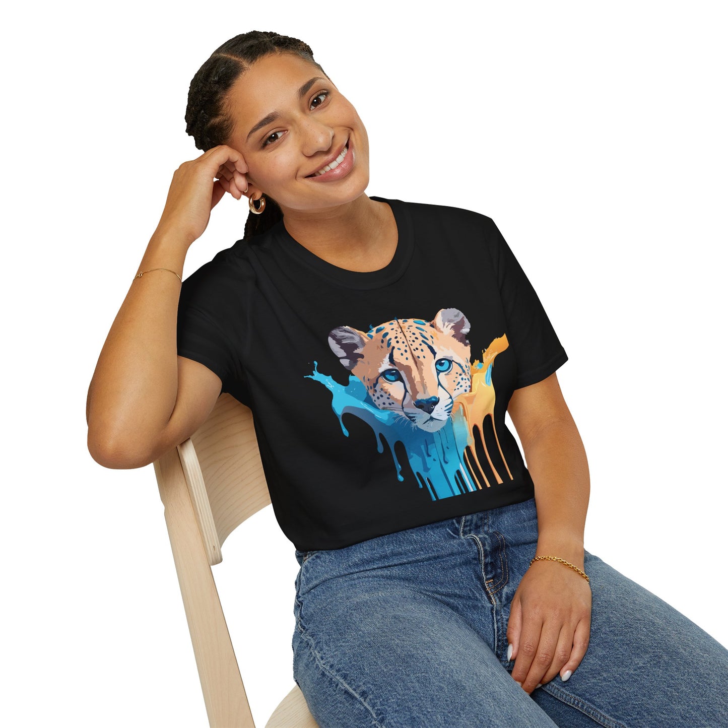 Cheetah Shirt, Shirt with Cheetah, Cheetah Tee, Shirt with Animals