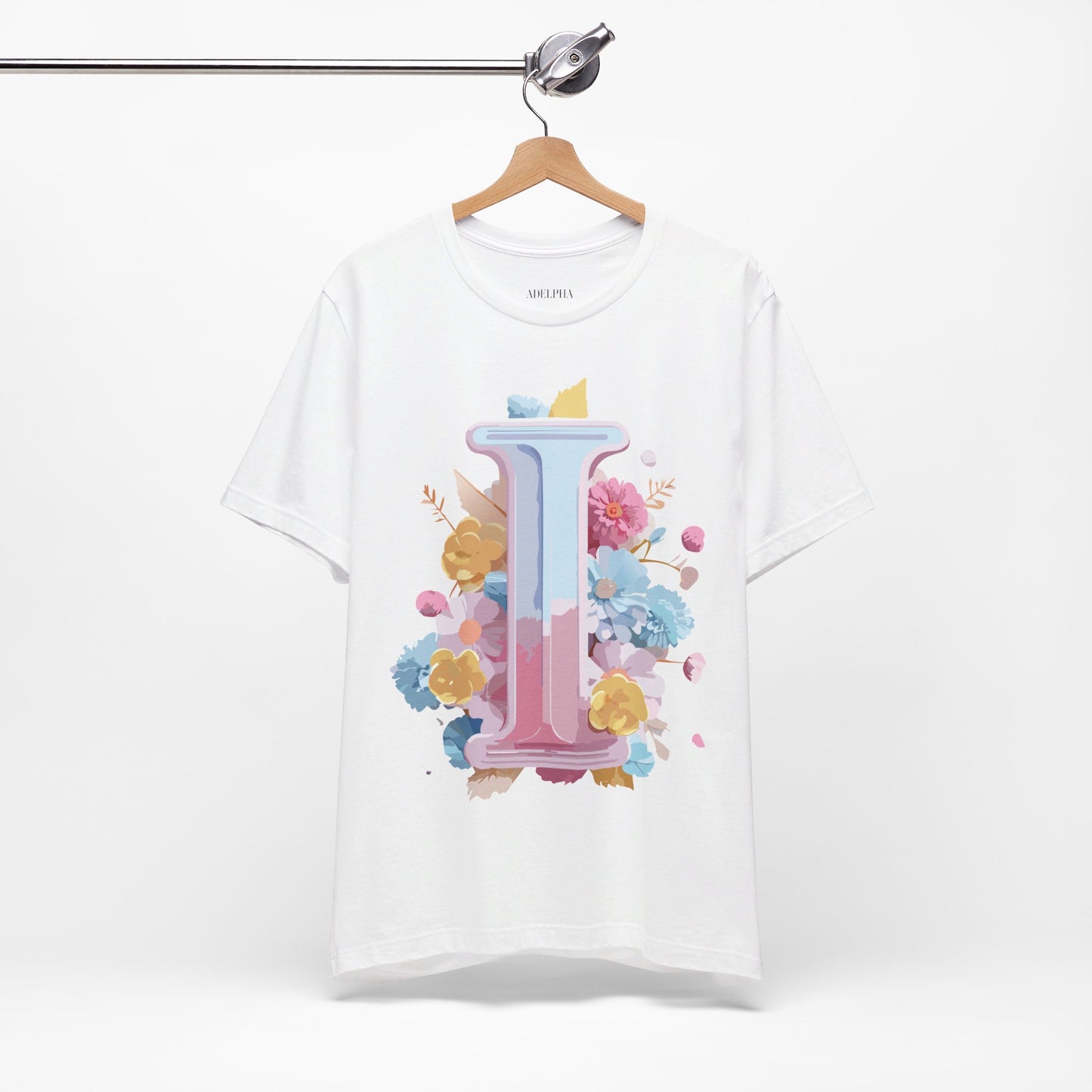 Natural Cotton Tee Shirt - Letters Collection - I