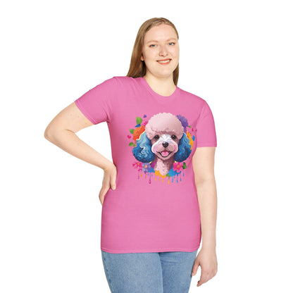 Unisex Dog Shirt Softstyle Tee 100 Percent Cotton Animal Print