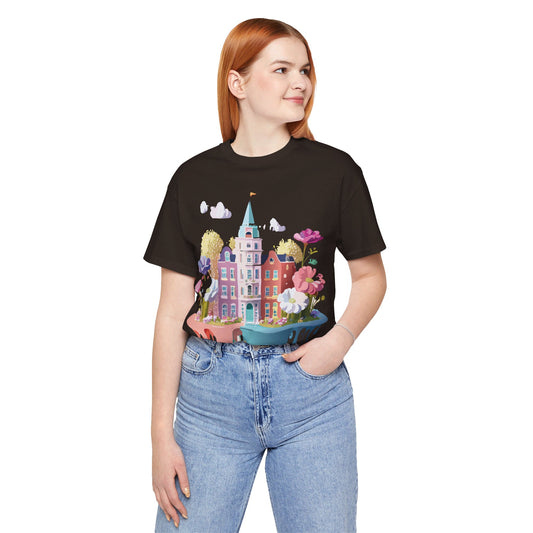 Natural Cotton Tee Shirt - Beautiful Places Collection - Amsterdam Printify