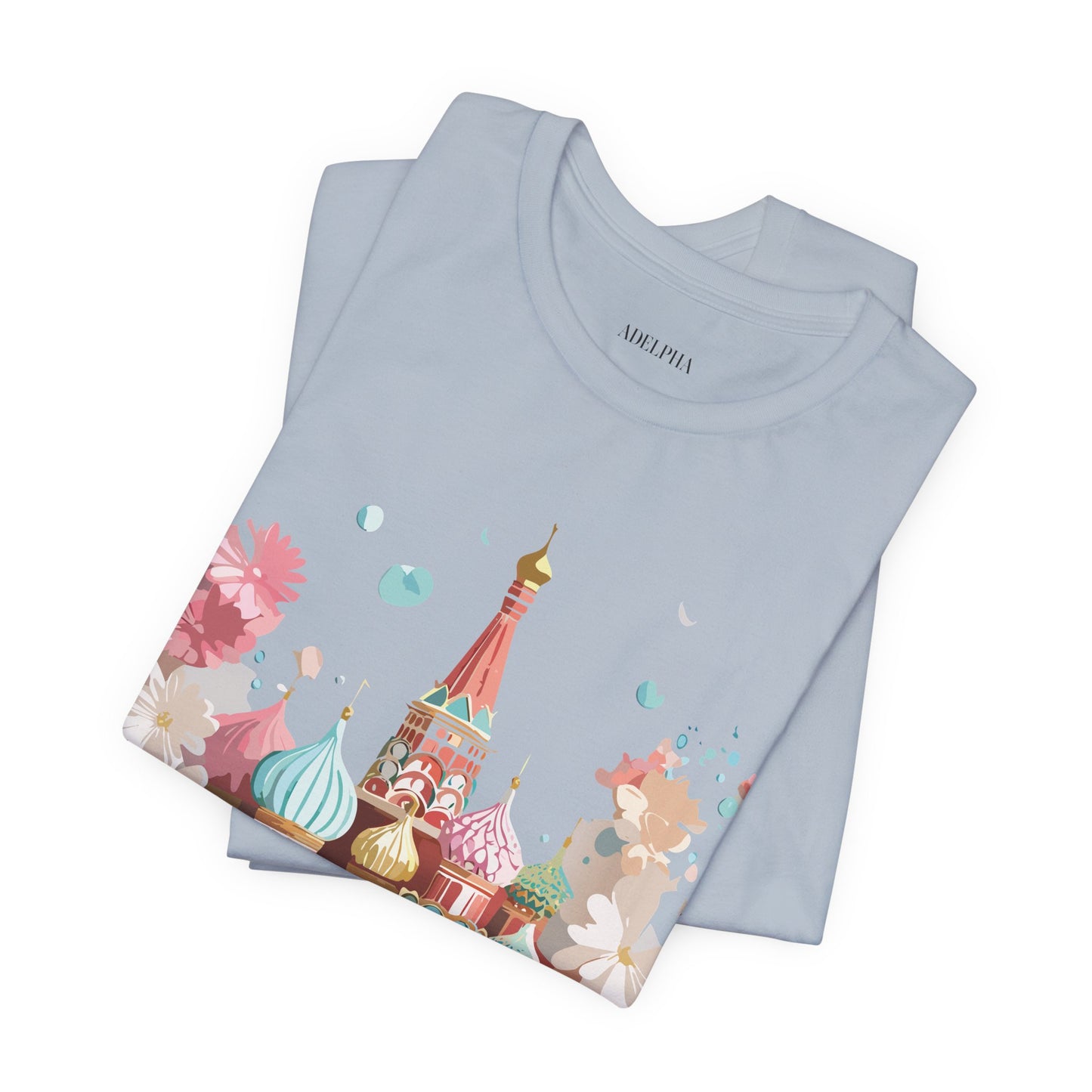 Natural Cotton Tee Shirt - Beautiful Places Collection - Moscow