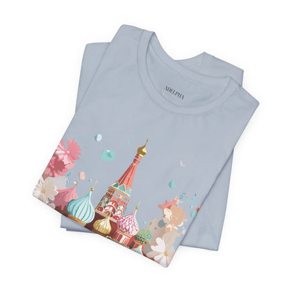 Natural Cotton Tee Shirt - Beautiful Places Collection - Moscow Printify